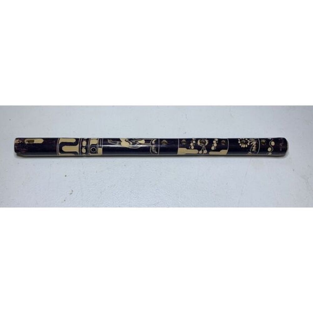 Vintage walata Grande LTDA Carved Wood Flute Bolivia